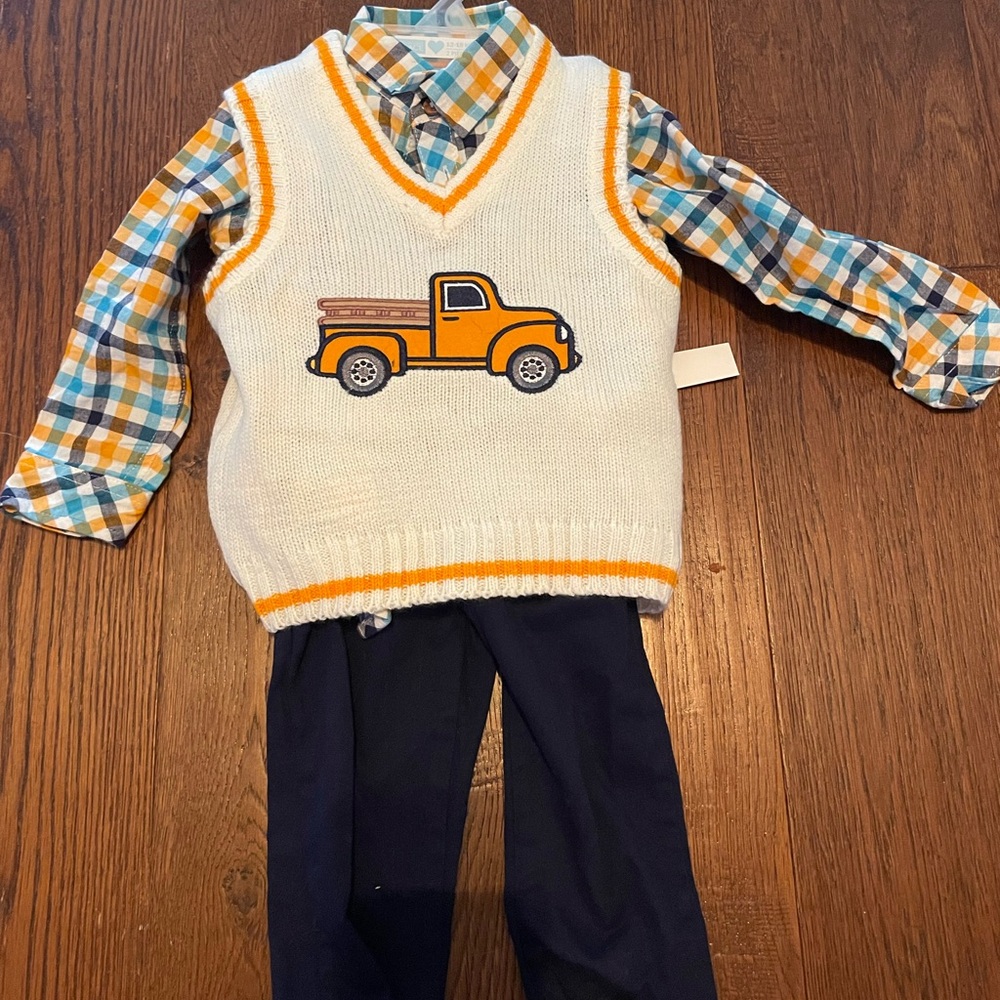 Little lad three piece truck outfit